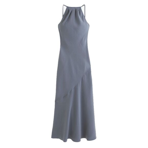⭕️ Abercrombie & Fitch Maxi Dress Grey - Picture 1 of 6